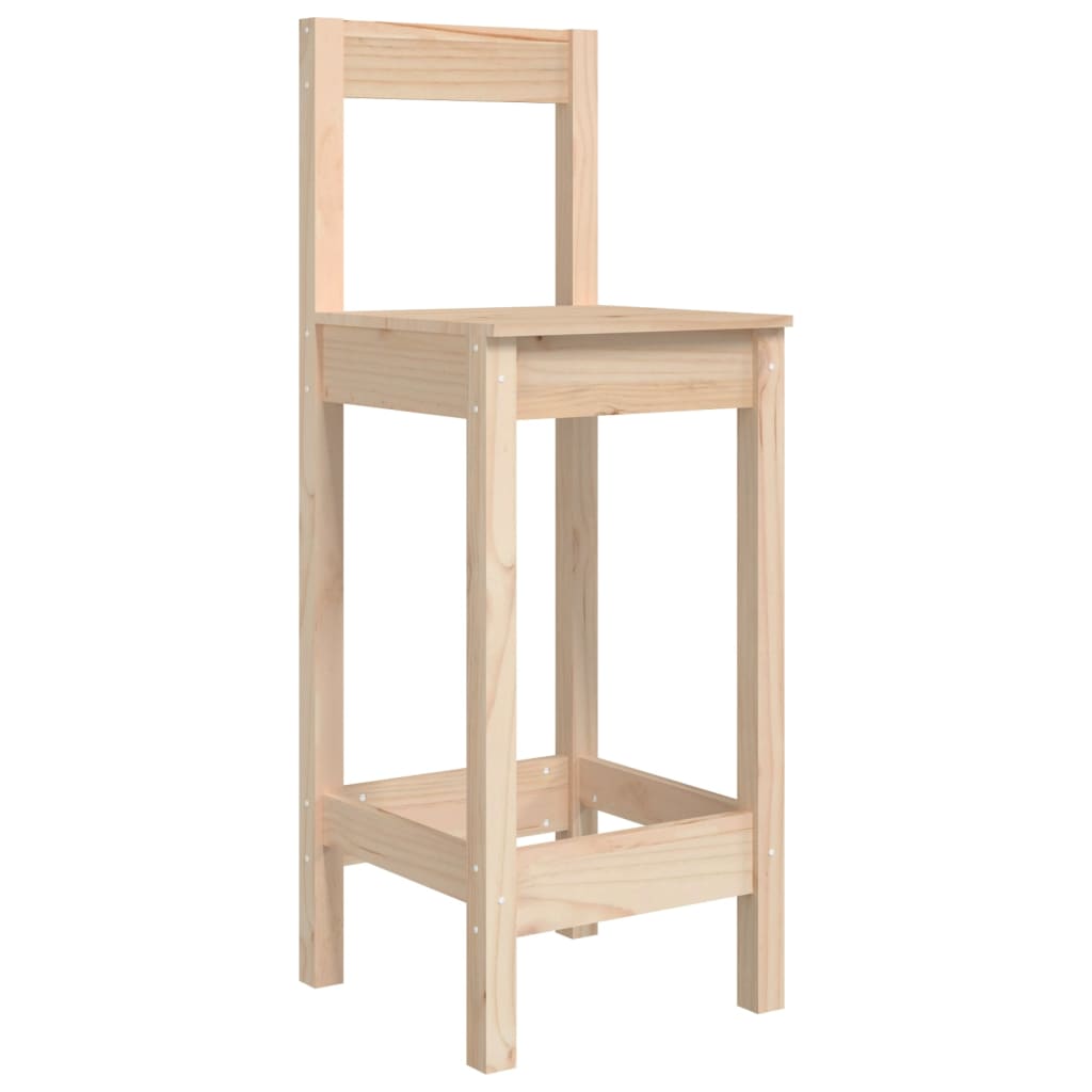 Chaises de bar lot de 2 40x41,5x112 cm bois de pin solide