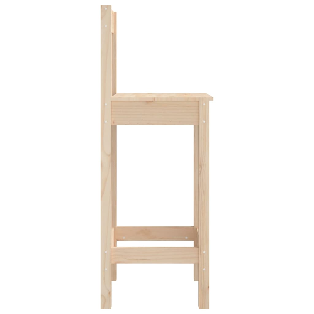 Chaises de bar lot de 2 40x41,5x112 cm bois de pin solide