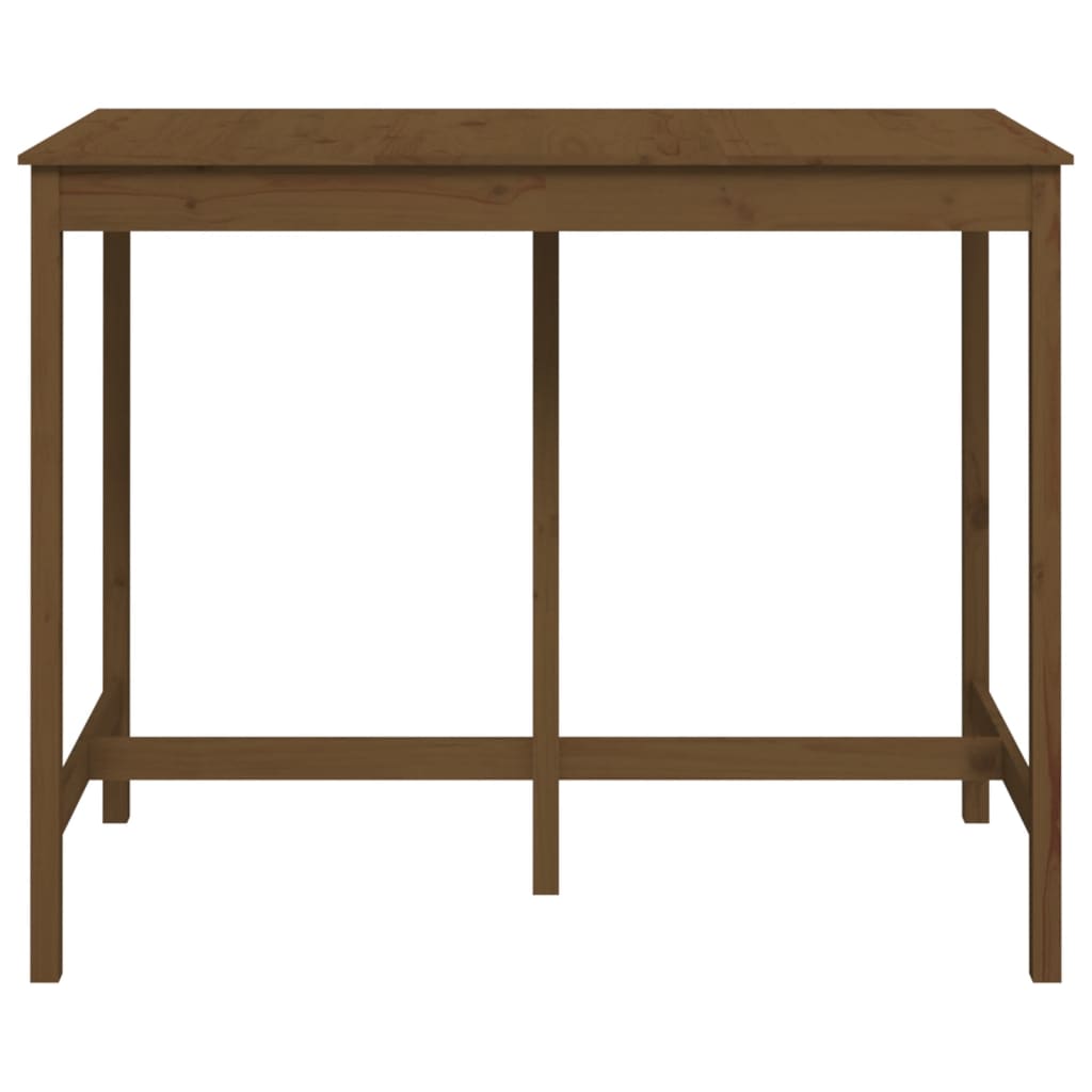 Table de bar Marron miel 140x80x110 cm Bois massif de pin