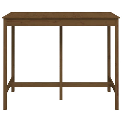 Table de bar Marron miel 140x80x110 cm Bois massif de pin