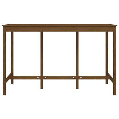 Table de bar Marron miel 180x80x110 cm Bois massif de pin