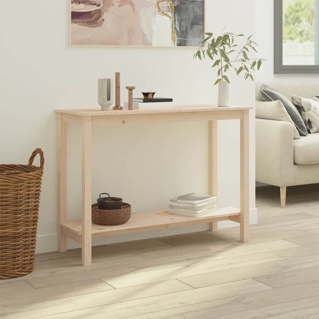 Table console 110x40x80 cm Bois massif de pin