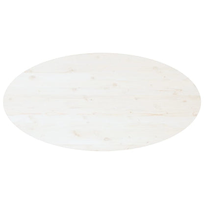 Table basse Blanc 110x55x45 cm Bois massif de pin