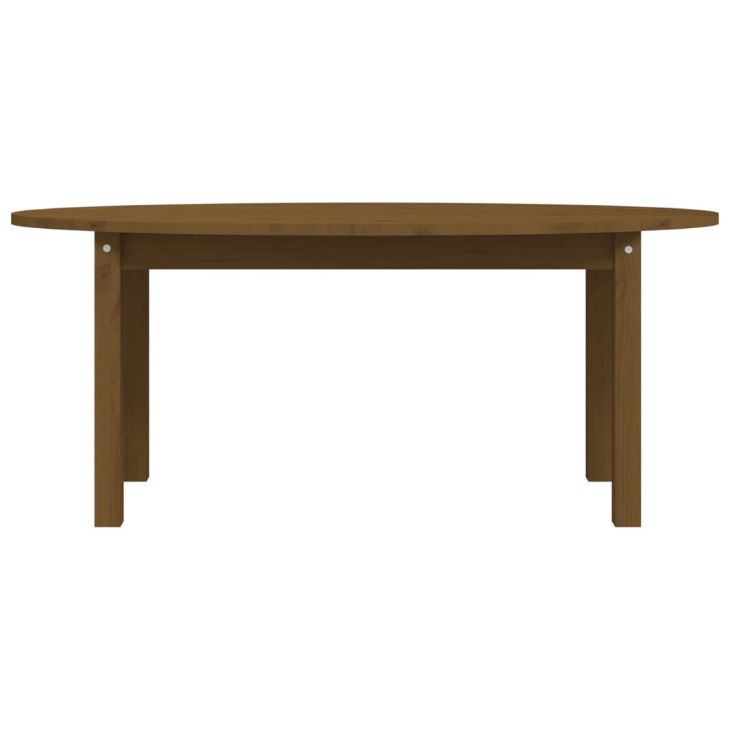 Table basse Marron miel 110x55x45 cm Bois massif de pin