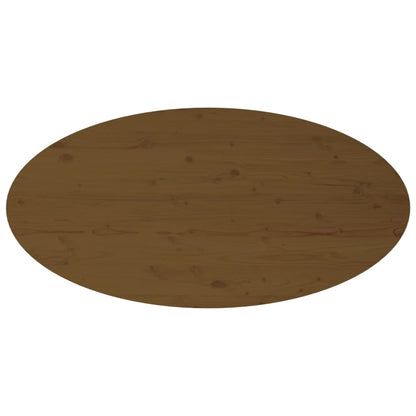 Table basse Marron miel 110x55x45 cm Bois massif de pin