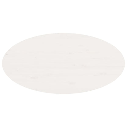 Table basse Blanc 80x40x35 cm Bois massif de pin