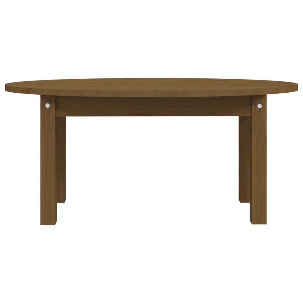 Table basse Marron miel 80x40x35 cm Bois massif de pin