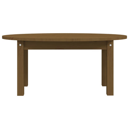 Table basse Marron miel 80x40x35 cm Bois massif de pin