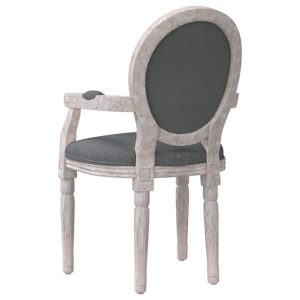 Chaise à manger gris foncé 54x56x96,5 cm tissu