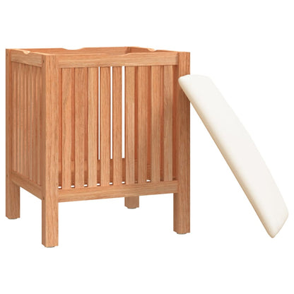 Tabouret de salle de bain 40,5x40x52 cm Bois massif de noyer