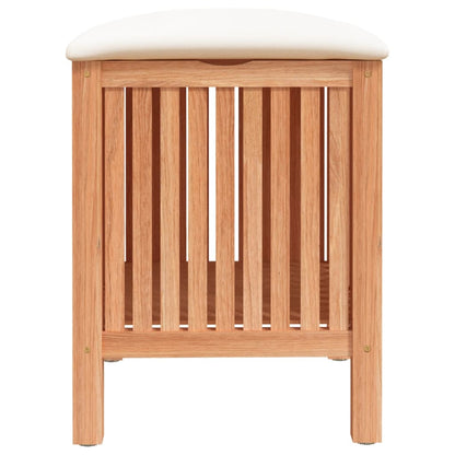 Tabouret de salle de bain 40,5x40x52 cm Bois massif de noyer