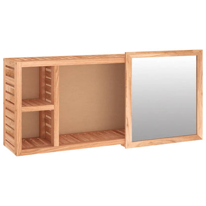 Armoire à miroir 80x17x34 cm Bois massif de noyer