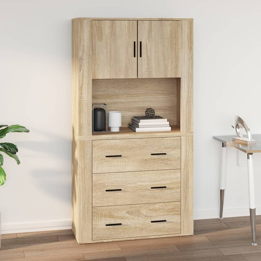 Armoire murale Chêne sonoma 80x33x80 cm Bois d'ingénierie