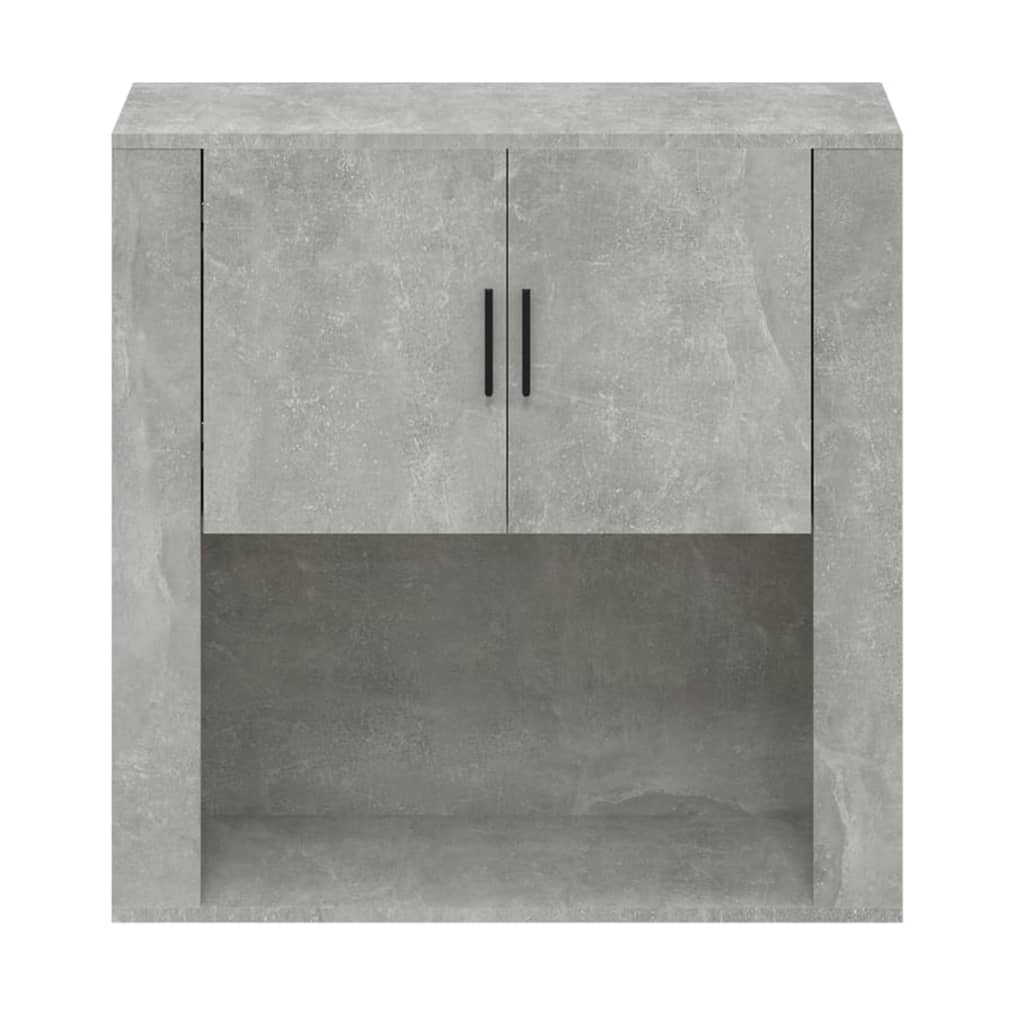 Armoire murale Gris béton 80x33x80 cm Bois d'ingénierie