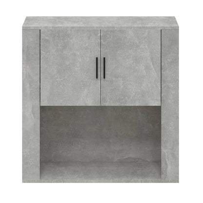 Armoire murale Gris béton 80x33x80 cm Bois d'ingénierie