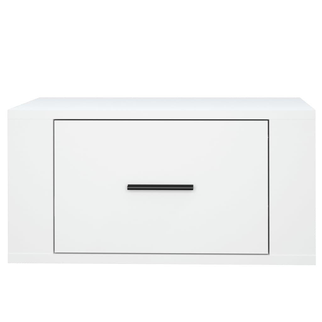 Tables de chevet murales 2 pcs Blanc 50x36x25 cm