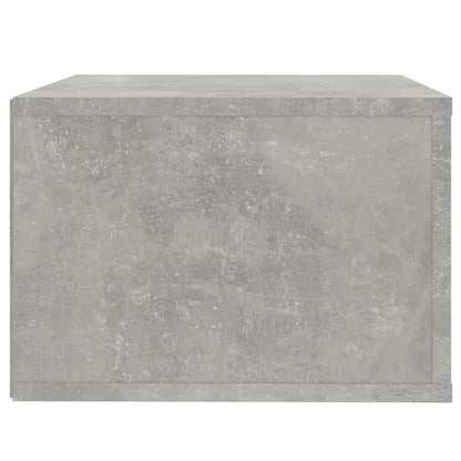 Table de chevet murale Gris béton 50x36x25 cm