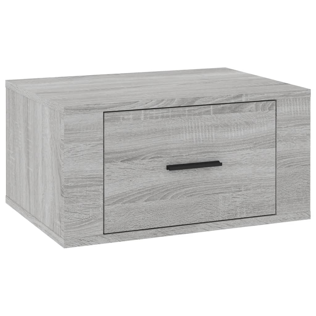 Table de chevet murale Sonoma gris 50x36x25 cm