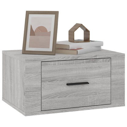 Table de chevet murale Sonoma gris 50x36x25 cm