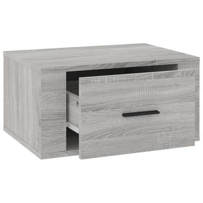 Table de chevet murale Sonoma gris 50x36x25 cm