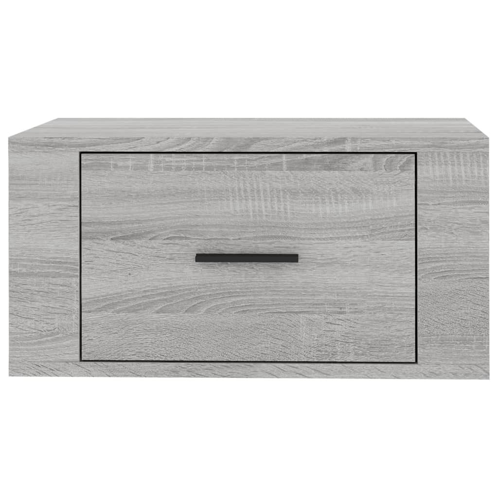 Table de chevet murale Sonoma gris 50x36x25 cm