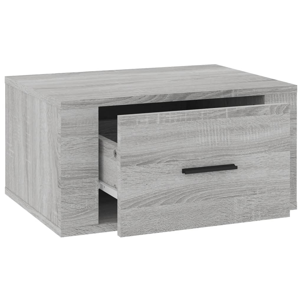 Tables de chevet murales 2 pcs Sonoma gris 50x36x25 cm