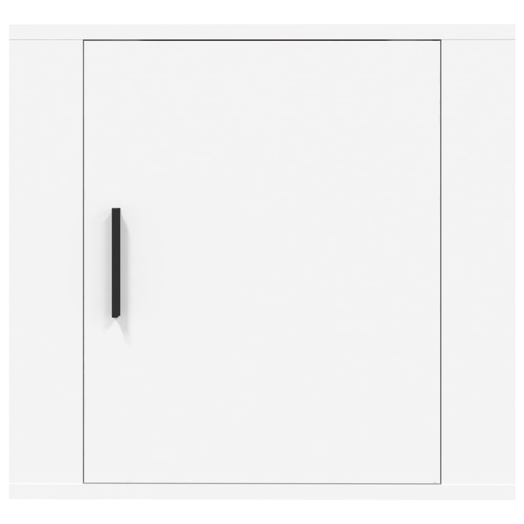 Tables de chevet murales 2 pcs Blanc 50x30x47 cm