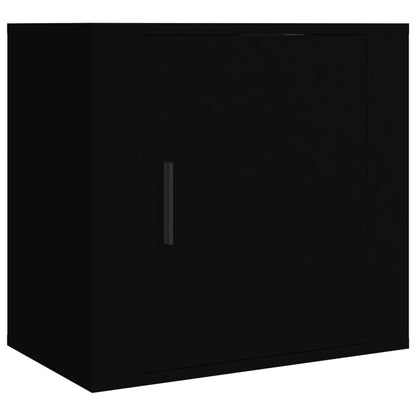 Tables de chevet murales 2 pcs Noir 50x30x47 cm