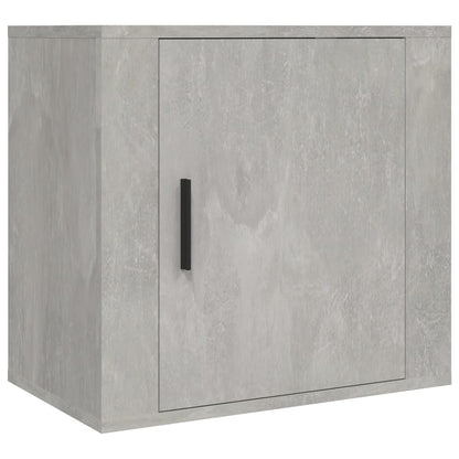 Table de chevet murale Gris béton 50x30x47 cm