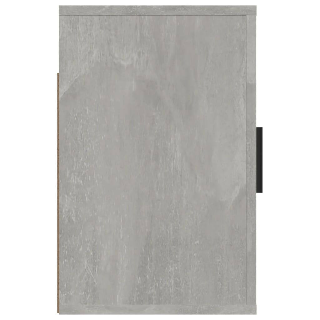 Table de chevet murale Gris béton 50x30x47 cm