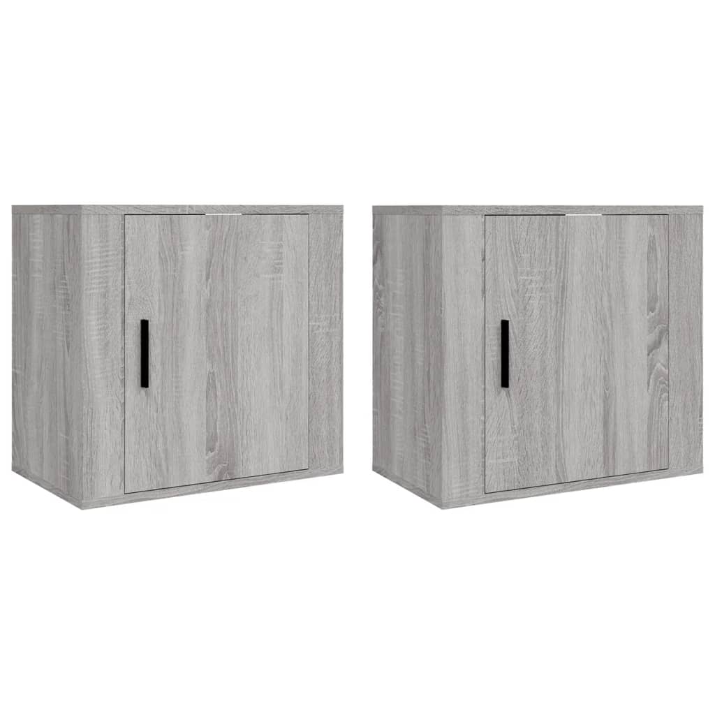 Tables de chevet murales 2 pcs Sonoma gris 50x30x47 cm