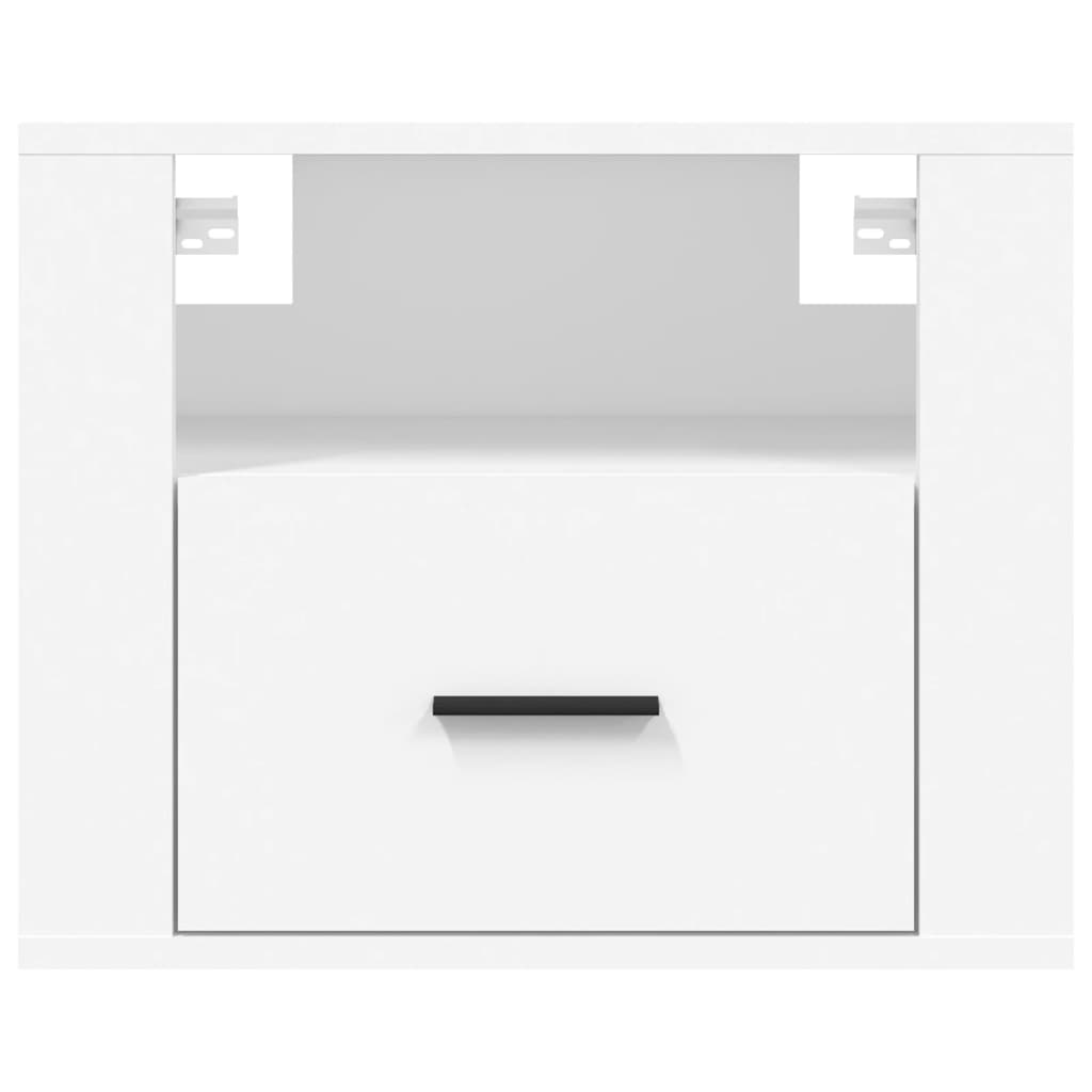 Tables de chevet murales 2 pcs Blanc 50x36x40 cm