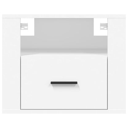 Tables de chevet murales 2 pcs Blanc 50x36x40 cm