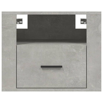 Tables de chevet murales 2 pcs Gris béton 50x36x40 cm