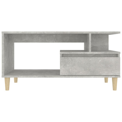 Table basse Gris béton 90x49x45 cm Bois d'ingénierie