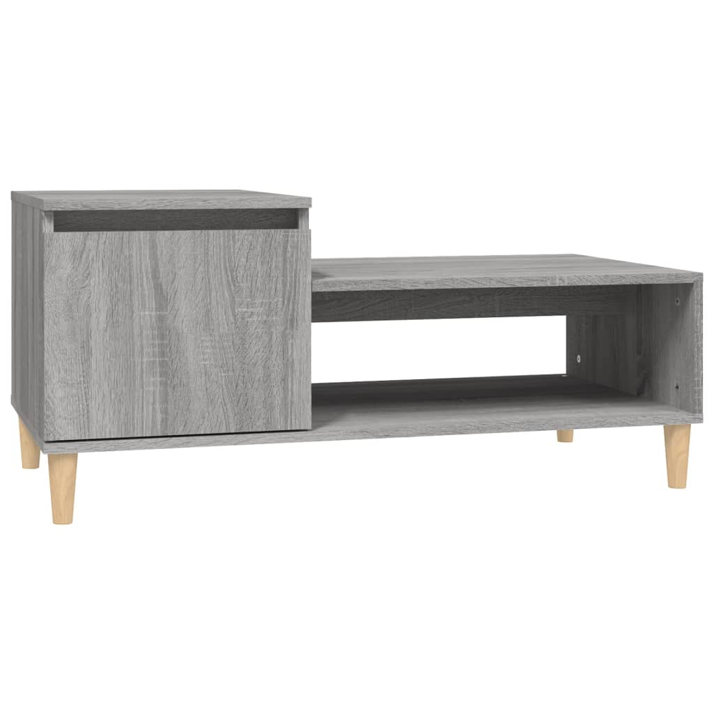 Table basse Sonoma gris 100x50x45 cm Bois d'ingénierie