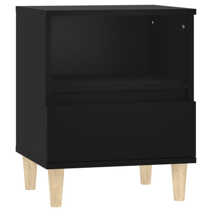 Tables de chevet 2 pcs Noir 40x35x50 cm