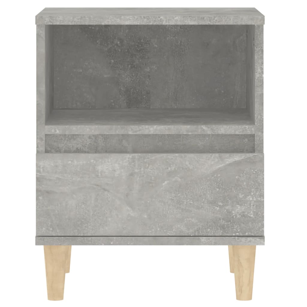 Table de chevet Gris béton 40x35x50 cm