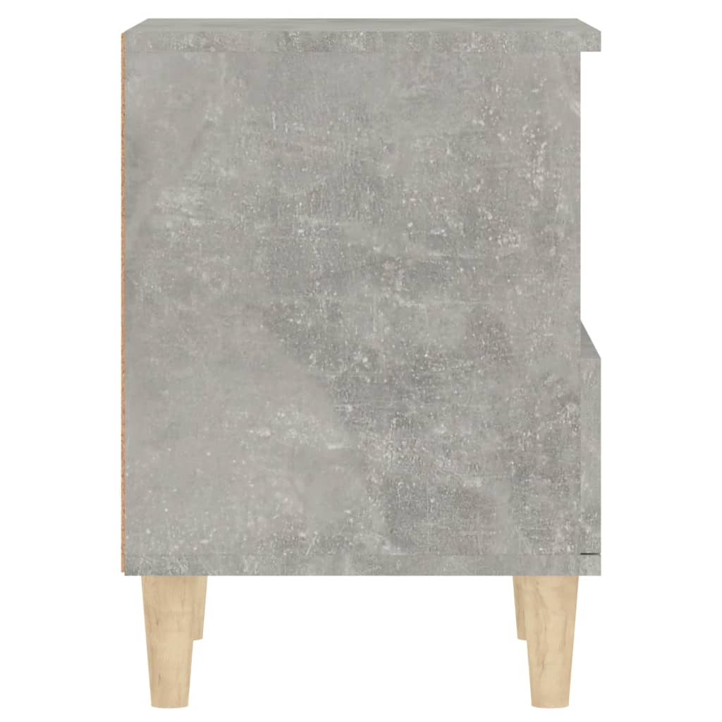 Tables de chevet 2 pcs Gris béton 40x35x50 cm