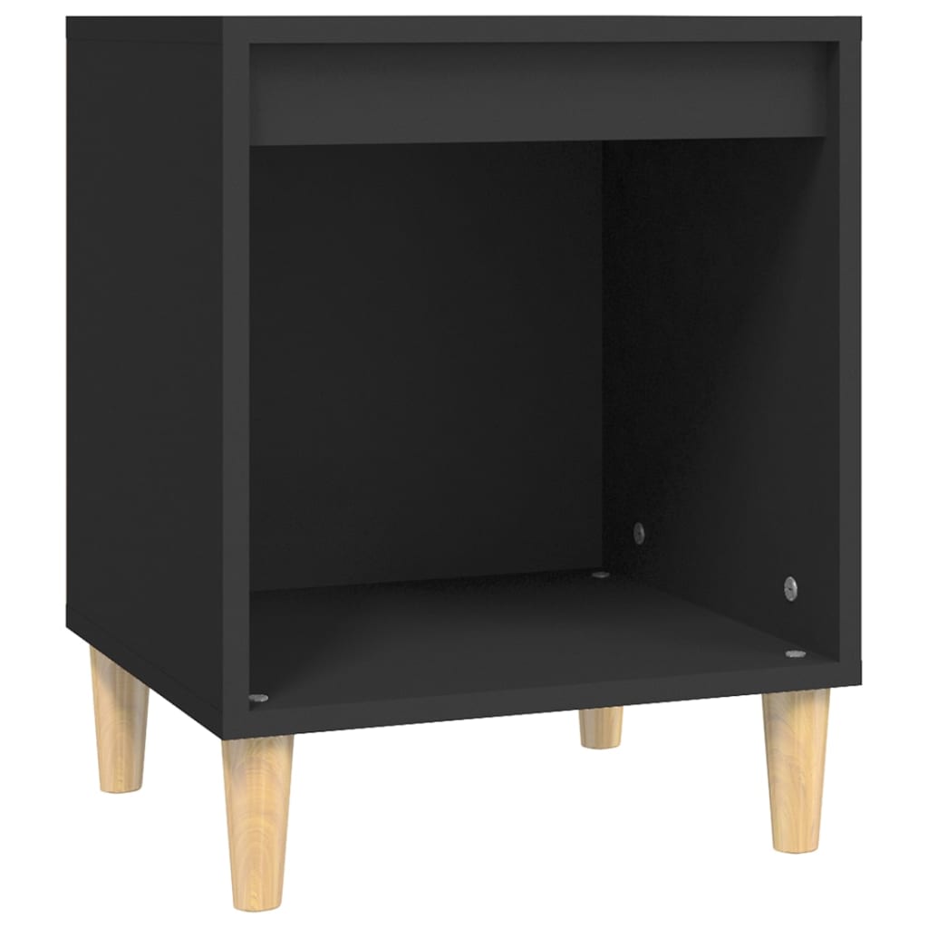 Tables de chevet 2 pcs Noir 40x35x50 cm