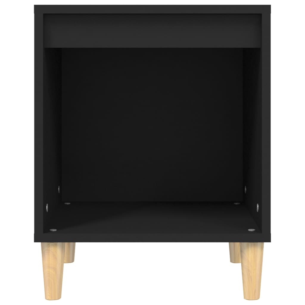 Tables de chevet 2 pcs Noir 40x35x50 cm