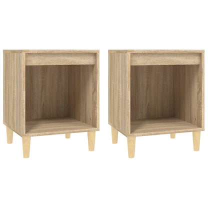 Tables de chevet 2 pcs Chêne sonoma 40x35x50 cm