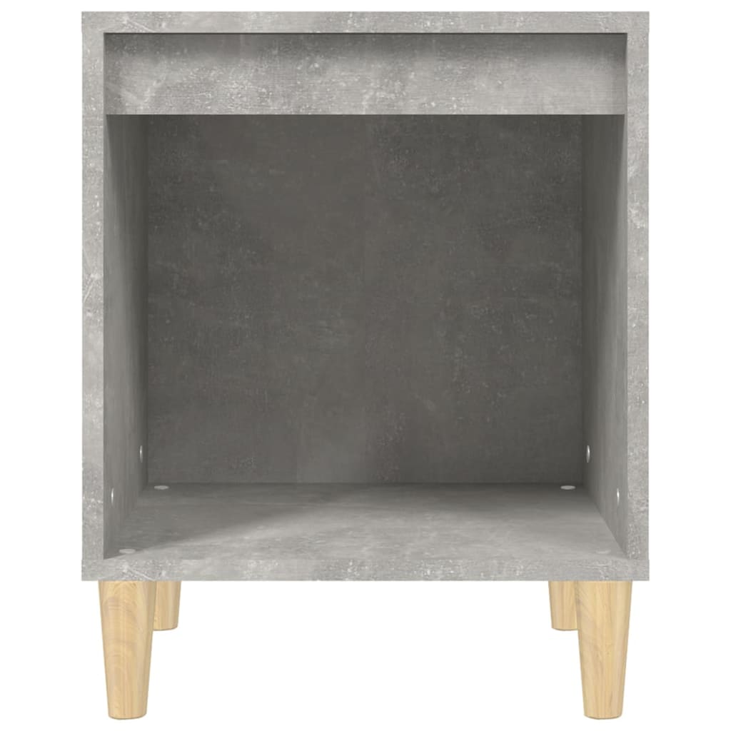 Tables de chevet 2 pcs Gris béton 40x35x50 cm