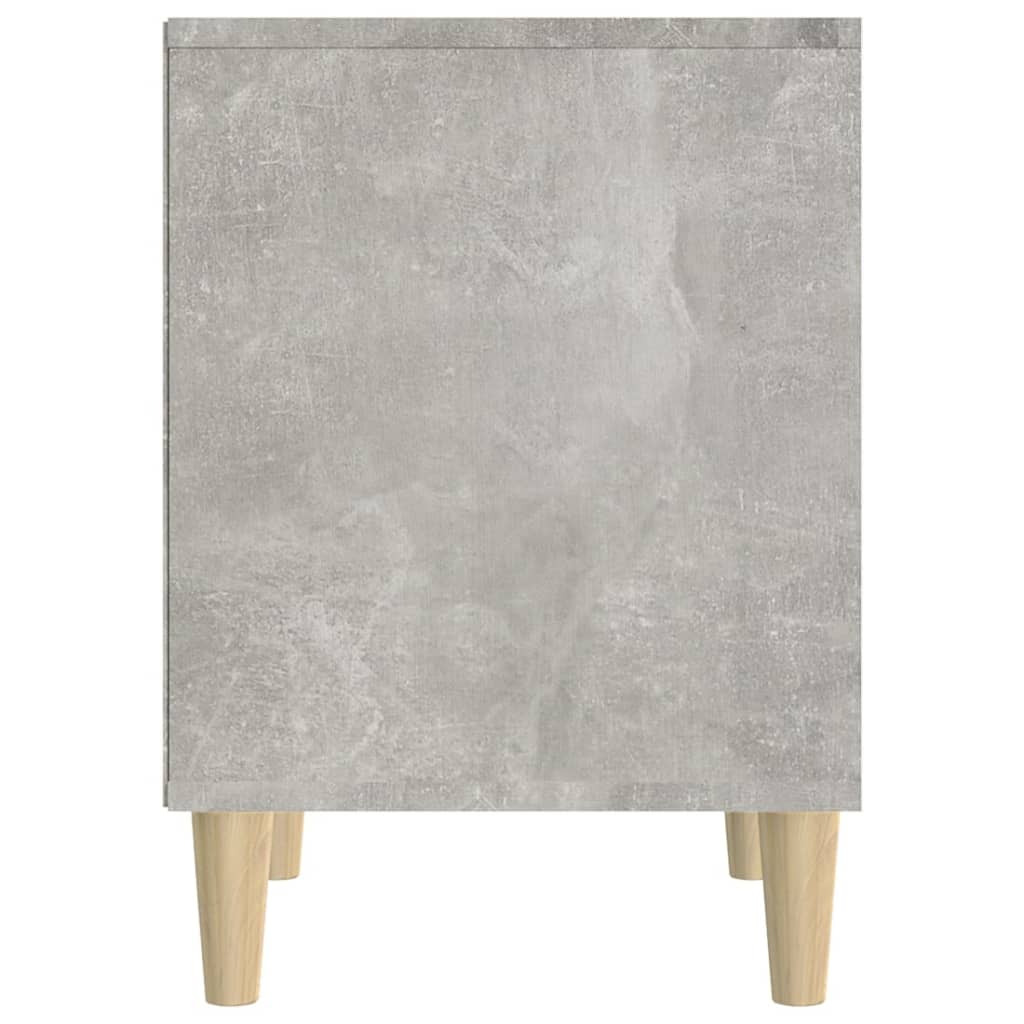 Tables de chevet 2 pcs Gris béton 40x35x50 cm