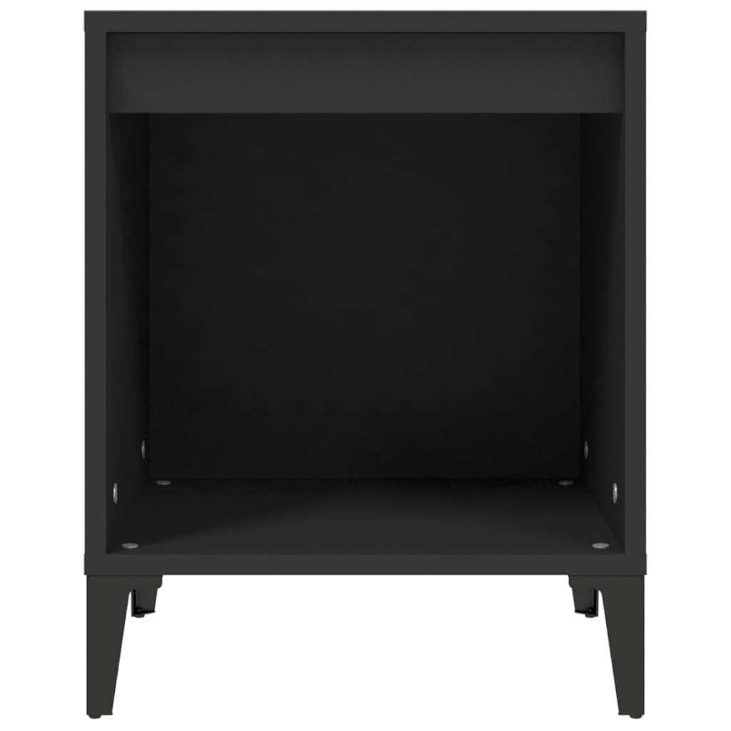 Tables de chevet 2 pcs Noir 40x35x50 cm