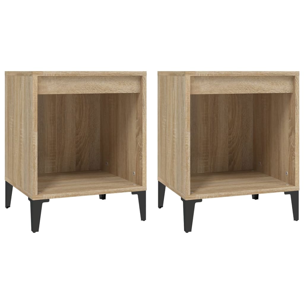 Tables de chevet 2 pcs Chêne sonoma 40x35x50 cm