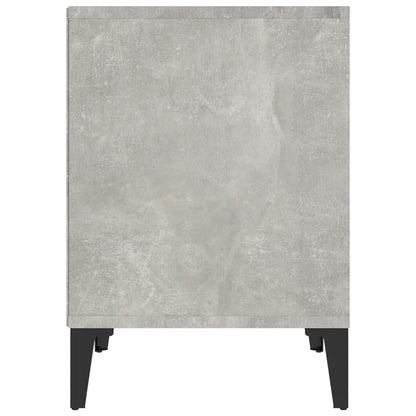 Table de chevet Gris béton 40x35x50 cm