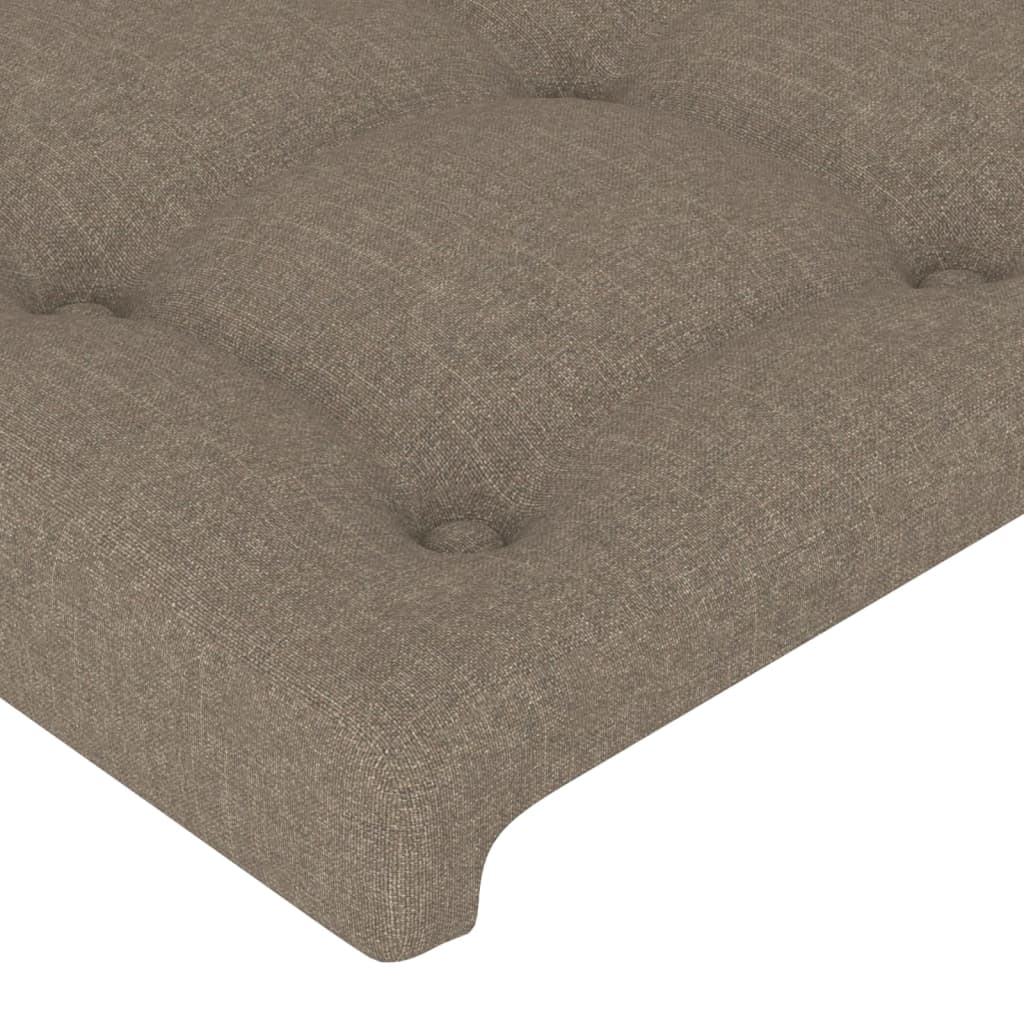 Tête de lit à LED Taupe 90x5x78/88 cm Tissu