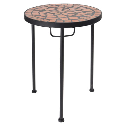 ProGarden Ensemble de tables d'appoint 2 pcs avec dessus en mosaïque