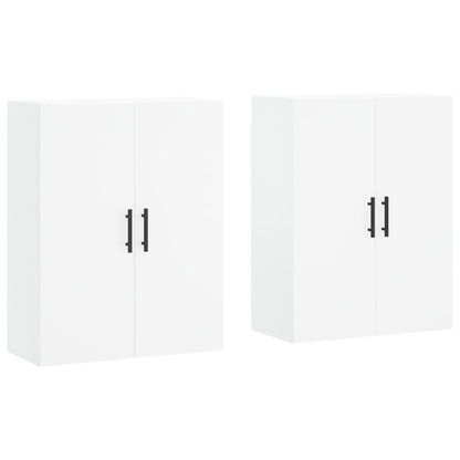 Armoires murales 2 pcs blanc 69,5x34x90 cm